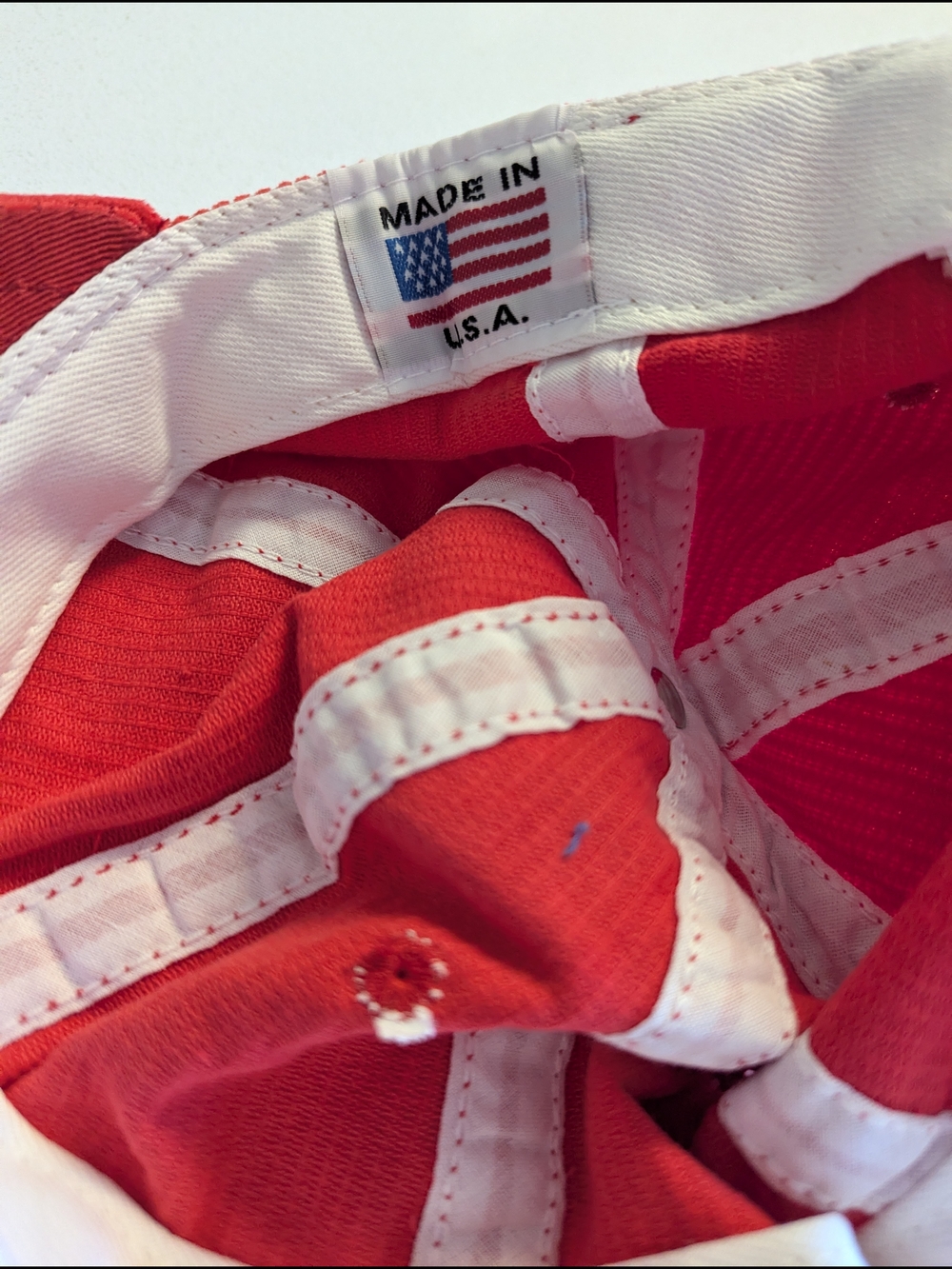 Big Bud Press | Red Corduroy Baseball Cap Dugout Hat - Picture 7 of 7